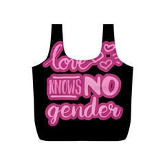 Love Knows No Gender Full Print Recycle Bags (s)  by Valentinaart