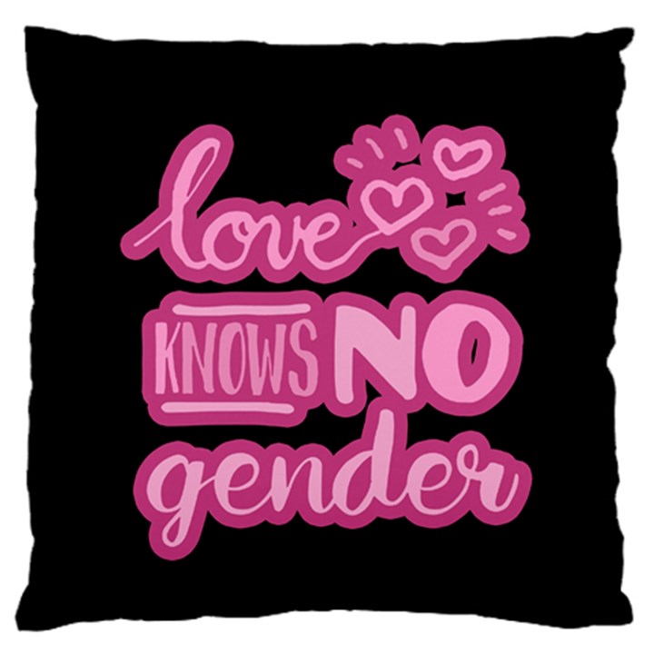 Love knows no gender Standard Flano Cushion Case (Two Sides)