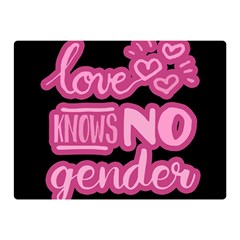 Love Knows No Gender Double Sided Flano Blanket (mini)  by Valentinaart