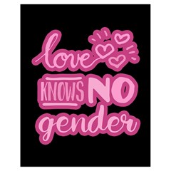 Love Knows No Gender Drawstring Bag (small) by Valentinaart