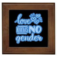 Love Knows No Gender Framed Tiles by Valentinaart