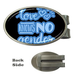 Love Knows No Gender Money Clips (oval)  by Valentinaart