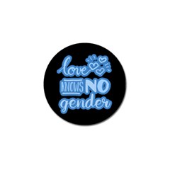 Love Knows No Gender Golf Ball Marker by Valentinaart