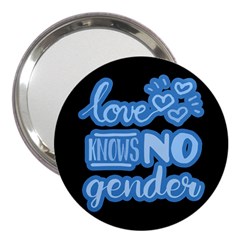 Love Knows No Gender 3  Handbag Mirrors