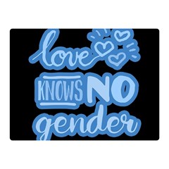 Love Knows No Gender Double Sided Flano Blanket (mini)  by Valentinaart