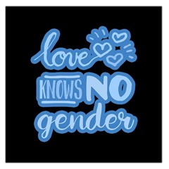 Love Knows No Gender Large Satin Scarf (square) by Valentinaart