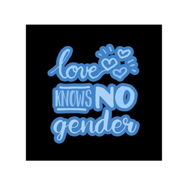 Love knows no gender Small Satin Scarf (Square)