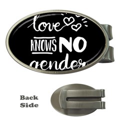 Love Knows No Gender Money Clips (oval)  by Valentinaart