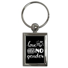 Love Knows No Gender Key Chains (rectangle)  by Valentinaart