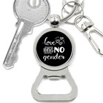 Love knows no gender Button Necklaces Front