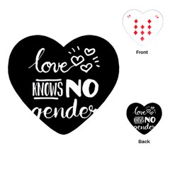 Love knows no gender Playing Cards (Heart) 