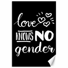 Love Knows No Gender Canvas 24  X 36  by Valentinaart