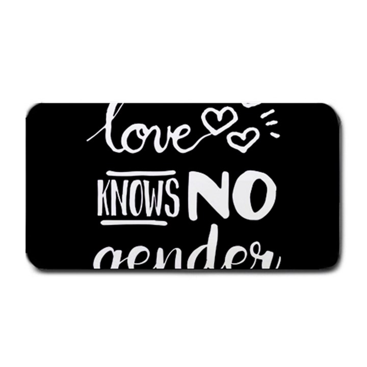 Love knows no gender Medium Bar Mats