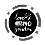 Love knows no gender Poker Chip Card Guard Front