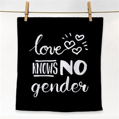 Love Knows No Gender Face Towel by Valentinaart