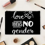 Love knows no gender Cosmetic Bag (Large)  Front