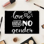 Love knows no gender Cosmetic Bag (Large)  Back