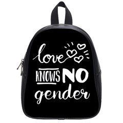 Love Knows No Gender School Bags (small)  by Valentinaart