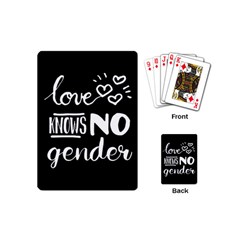 Love knows no gender Playing Cards (Mini) 