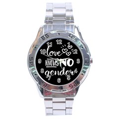 Love Knows No Gender Stainless Steel Analogue Watch by Valentinaart