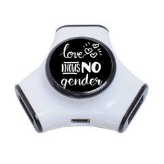 Love Knows No Gender 3-port Usb Hub by Valentinaart