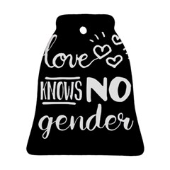 Love knows no gender Bell Ornament (Two Sides)