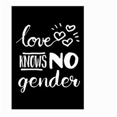 Love knows no gender Large Garden Flag (Two Sides)