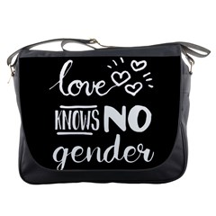 Love Knows No Gender Messenger Bags by Valentinaart