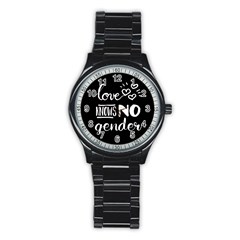 Love knows no gender Stainless Steel Round Watch