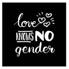 Love Knows No Gender Large Satin Scarf (square) by Valentinaart