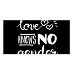 Love knows no gender Satin Shawl Front