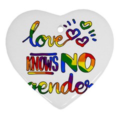 Love Knows No Gender Ornament (heart)