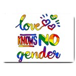 Love knows no gender Large Doormat  30 x20  Door Mat