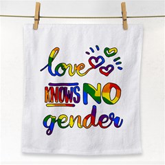 Love Knows No Gender Face Towel by Valentinaart