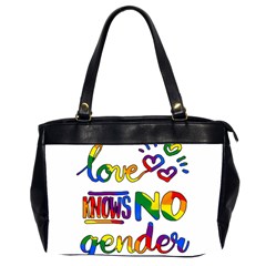 Love Knows No Gender Office Handbags (2 Sides)  by Valentinaart