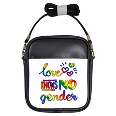 Love Knows No Gender Girls Sling Bags by Valentinaart