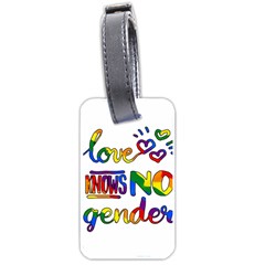 Love Knows No Gender Luggage Tags (one Side)  by Valentinaart