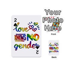 Love Knows No Gender Playing Cards 54 (mini)  by Valentinaart