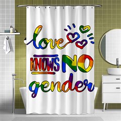 Love Knows No Gender Shower Curtain 48  X 72  (small)  by Valentinaart