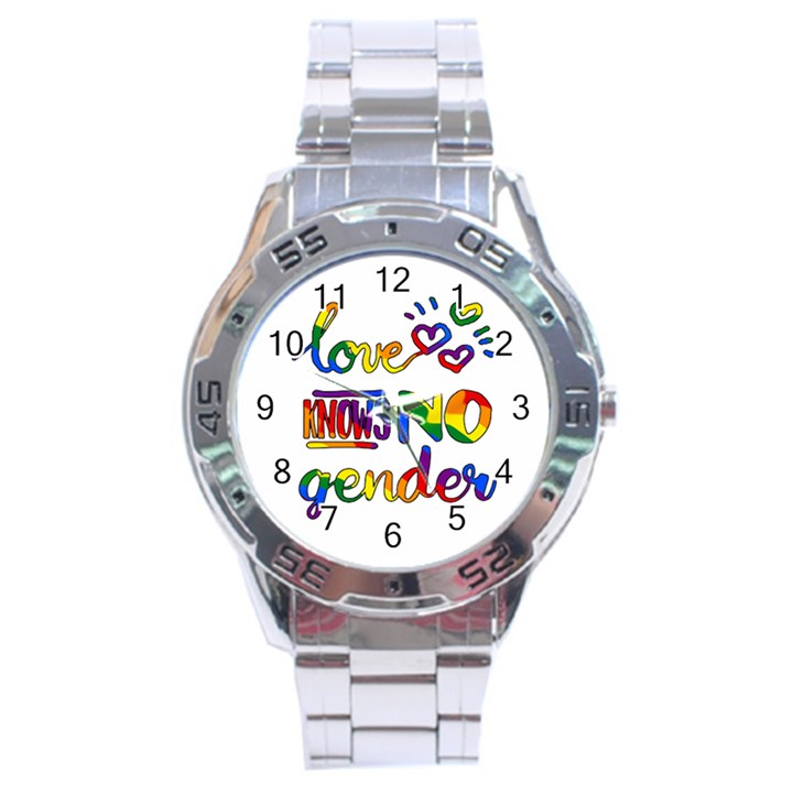 Love knows no gender Stainless Steel Analogue Watch