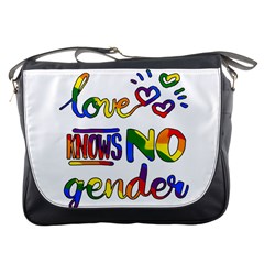 Love Knows No Gender Messenger Bags by Valentinaart