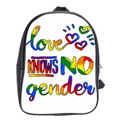 Love Knows No Gender School Bags (xl)  by Valentinaart