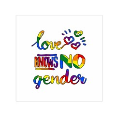 Love Knows No Gender Small Satin Scarf (square) by Valentinaart