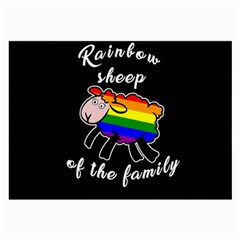 Rainbow Sheep Large Glasses Cloth by Valentinaart