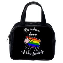 Rainbow Sheep Classic Handbags (one Side) by Valentinaart