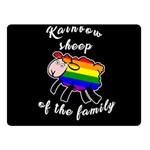 Rainbow sheep Fleece Blanket (Small) 50 x40  Blanket Front