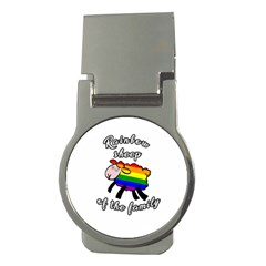 Rainbow Sheep Money Clips (round)  by Valentinaart