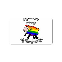 Rainbow Sheep Magnet (name Card) by Valentinaart