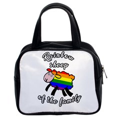 Rainbow Sheep Classic Handbags (2 Sides) by Valentinaart