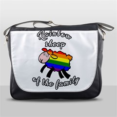 Rainbow Sheep Messenger Bags by Valentinaart